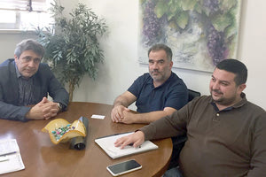 Ο βουλευτής Ηρακλείου του ΣΥΡΙΖΑ Νίκος Ηγουμενίδης συναντήθηκε με τον Πρόεδρο της Ένωσης κ. Σταύρο Γαβαλά