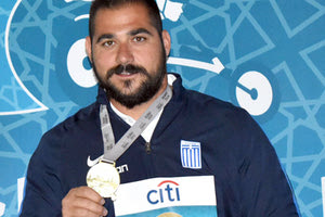 Ο Μανώλης Στεφανουδάκης στο βάθρο των νικητών στο Παγκόσμιο πρωτάθλημα στίβου