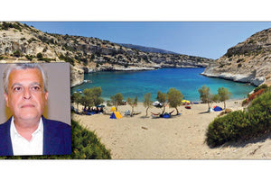 Μεγάλη τουριστική επένδυση που θα θυμίζει κρητικό χωριό στην περιοχή Βαθύ στα Αστερούσια του Δήμου Φαιστού κάνει ο γνωστός ξενοδόχος Τάκης Καλουτσάκης