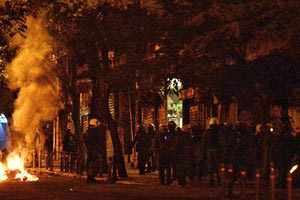 τα επεισόδια μετά την πορεία του Πολυτεχνείου