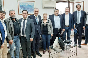 Ο υπουργός Μάκης Βορίδης, στο πλαίσιο συνάντησης με την Περιφέρεια Κρήτης που πραγματοποιήθηκε στο Υπουργείο Αγροτικής Ανάπτυξης στην Αθήνα