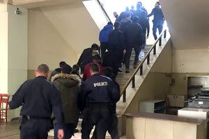 Από τη χθεσινή παραπομπή στον εισαγγελέα Ηρακλείου των κατηγορούμενων αλλοδαπών