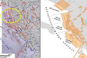το ρήγμα του σεισμού στην Αλβανία