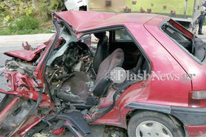 θανατηφόρο δυστύχημα στην εθνική οδό, στο ύψος του Αγίου Ραφαήλ, πριν τις Καλύβες Χανίων