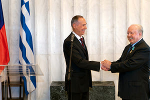 Δεξίωση προς τιμήν του Ν. Δασκαλαντωνάκη από τους Ρώσους