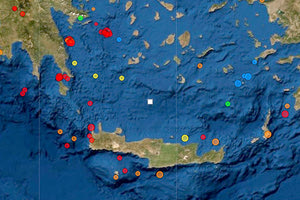 H σεισμική δραστηριότητα που εξελίσσεται τις τελευταίες ημέρες γύρω από την Κρήτη