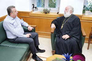 Ο Πατριάρχης Αλεξανδρείας και πάσης Αφρικής Θεόδωρος Β΄ στην Περιφέρεια Κρήτης
