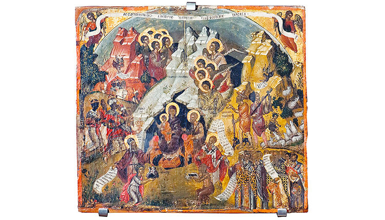 Από δύο σπουδαίες μεταβυζαντινές εικόνες είναι εμπνευσμένες οι χριστουγεννιάτικες κάρτες του Μουσείου Χριστιανικής Τέχνης “Αγία Αικατερίνη Σιναϊτών”