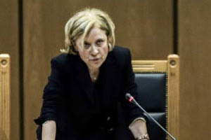 H εισαγγελέας της έδρας Αδαμαντία Οικονόμου για το αδίκημα της ένταξης και διεύθυνσης εγκληματικής οργάνωσης στη δίκη της Χρυσής Αυγής