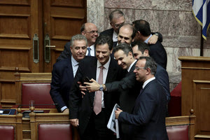 Μητσοτάκης. Ο πρωθυπουργός, από το βήμα της Βουλής μετά την ψήφιση του προϋπολογισμού