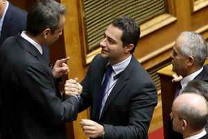 Ο Μάξιμος Σενετάκης με τον Μητσοτάκη