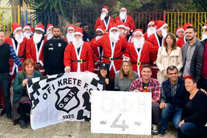 Ντύθηκαν Άι Βασίλης και μοίρασαν χαρά και δώρα οι παίκτες του ΟΦΗ σε επίσκεψη-έκπληξη στο Ειδικό Γυμνάσιο Ηρακλείου