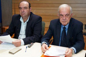 Ο δήμαρχος Ηρακλείου με τον σημερινό πρόεδρο του ΕΣΔΑΚ και δήμαρχο Αρχανών-Αστερουσίων κ. Κοκοσάλη