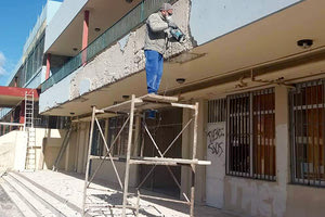 οι εργασίες στο κτήριο των σχολείων 4ου Γυμνασίου και Λυκείου δεν έχουν ακόμα ολοκληρωθεί