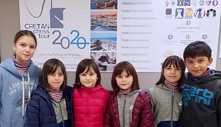 Οικογενειακή υπόθεση αποτελεί το σκάκι για έξι αδέλφια από την Ουκρανία που συμμετέχουν στο Cretan Chess Tour