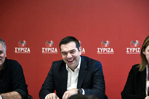 ο πρόεδρος του ΣΥΡΙΖΑ, Αλέξης Τσίπρας κατά την εισήγηση του στη συνεδρίαση του Πολιτικού Συμβουλίου της ΚΕΑ