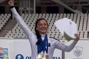 Η Ευτυχία Γαληνάκη του Τάλως που σημείωσε τρία πανελλήνια ρεκόρ στο Πανελλήνιο Ποδηλασίας ΑμεΑ