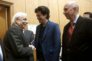 ο Κωνσταντίνος Δασκαλάκης, καθηγητής του τμήματος Ηλεκτρολόγων Μηχανικών και Επιστήμης Υπολογιστών του ΜΙΤ στις ΗΠΑ σε ομιλία στο Ίδρυμα Ευγενίδου