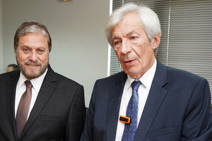 Οι νέοι διοικητές του ΠΑΓΝΗ και του Βενιζελείου Γιώργος Χαλκιαδάκης και Κώστας Τερζάκης