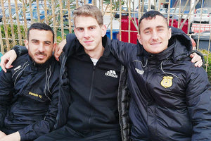 Ο Ιατρούδης χθες στο Παγκρήτιο με Κοιλιάρα και Ροβύθη