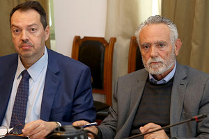 Ο νέος πρόεδρος του Οργανισμού (δεξιά) και ο νέος διευθύνων σύμβουλος.