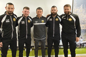 Απο αριστερά οι Μαστορίδης, Καζάκος, Τσάνας, Βενέρης και Μαγγελόπουλος