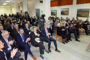 Ασφυκτικά γεμάτη η αίθουσα όπου οργανώθηκε η τιμητική εκδήλωση στα Ανώγεια