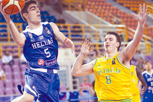 Η Εθνική Ελλάδας μπασκετ εφήων στο Παγκόσμιο Κύπελλο U19, που έγινε στο Ηράκλειο