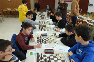 Στιγμιότυπο απο τις παρτίδες των Ατομικών πρωταθλημάτων Κρήτης