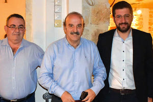 Ο κ. Τζώρτζογλου με τον κ. Μποκέα και τον κ. Κουτσογιάννη στην χθεσινή κλήρωση