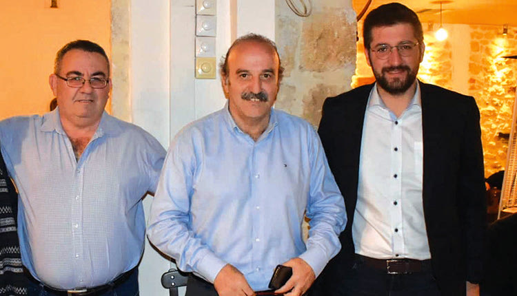 Ο κ. Τζώρτζογλου με τον κ. Μποκέα και τον κ. Κουτσογιάννη στην χθεσινή κλήρωση