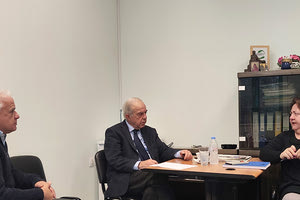 Ο δήμαρχος Ηρακλείου Βασίλης Λαμπρινός επισκέφθηκε τα γραφεία της ΔΕΥΑΗ