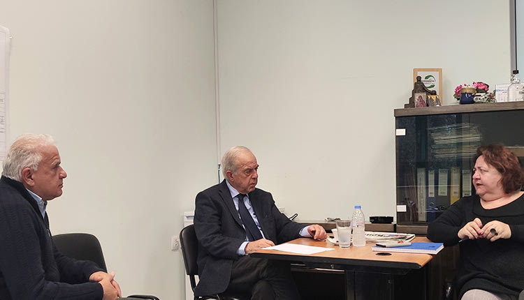 Ο δήμαρχος Ηρακλείου Βασίλης Λαμπρινός επισκέφθηκε τα γραφεία της ΔΕΥΑΗ