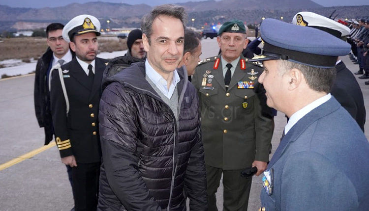 ο Κυριάκος Μητσοτάκης επισκέφτηκε την 115 Πτέρυγα Μάχης