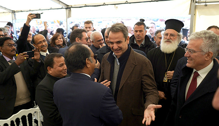 Η θεμελίωση του νέου αεροδρομίου που πραγματοποιήθηκε σε ειδική τελετή με την παρουσία του πρωθυπουργού Κυριάκου Μητσοτάκη