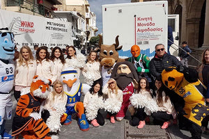 Ο Ιατρικός Σύλλογος Ηρακλείου και η Ένωση Καλαθοσφαιρικών Σωματείων Κρήτης με αφορμή το 24ο ΕΚΟ All Star Game πραγματοποίησε αιμοδοσία στη Λότζια.