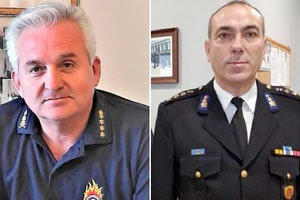 Ο κ. Νίκος Λαγουδάκης και ο κ. Δημοσθένης Μπουντουράκης δεξιά