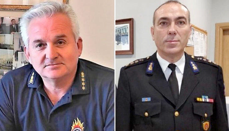 Ο κ. Νίκος Λαγουδάκης και ο κ. Δημοσθένης Μπουντουράκης δεξιά