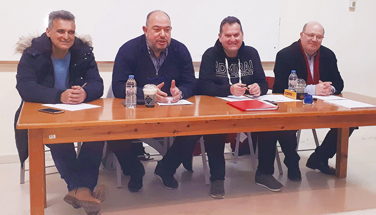 H συνέλευση του συλλόγου «Ν. Καζαντζάκης»