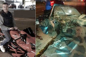 Θρήνος για τον 22χρονο Νίκο, ο οποίος κηδεύεται σήμερα και το μοιραίο όχημα δεξιά