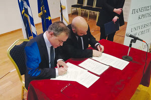 Η υπογραφή του μνημονίου συνεργασίας έγινε την περασμένη Τετάρτη στο Ρέθυμνο
