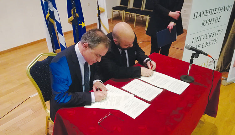 Η υπογραφή του μνημονίου συνεργασίας έγινε την περασμένη Τετάρτη στο Ρέθυμνο