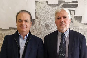 Με τον επίτιμο πρόξενο του Μεγάλου Δουκάτου του Λουξεμβούργου στο Ηράκλειο, Γιώργο Αεράκη συναντήθηκε ο δήμαρχος Ρεθύμνης Γιώργος Μαρινάκης