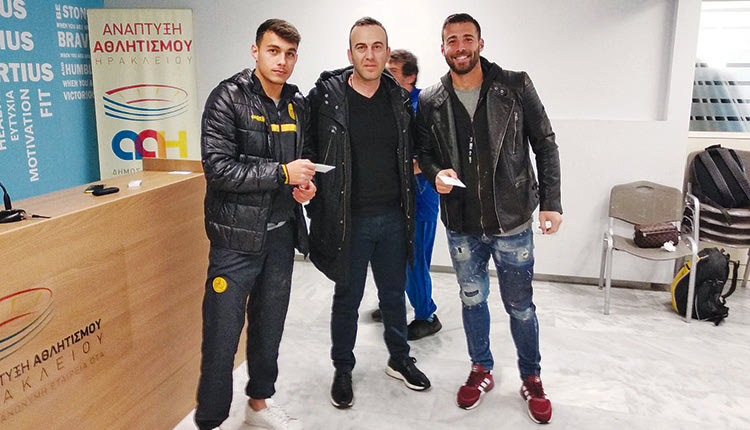 Καλογεράκης και Στεφανάκης με τον Μανόλη Σεβαστάκη