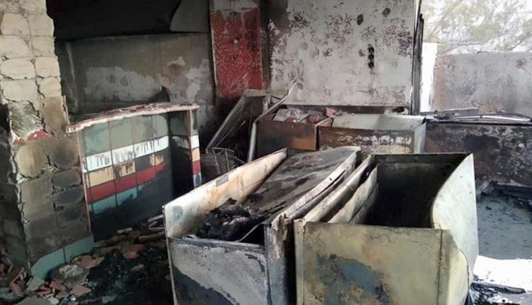 μεγάλη πυρκαγιά σε καφετέρια στο Μύρτο Ιεράπετρας