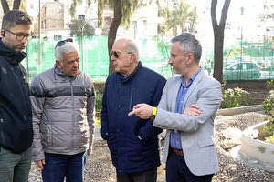 Το εργοτάξιο του Πάρκου Γεωργιάδη επισκέφθηκε ο Δήμαρχος Ηρακλείου Βασίλης Λαμπρινός