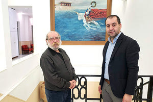 ο καλλιτέχνης Ρουσσέτος Παναγιωτάκης στην Περιφέρεια Κρήτης