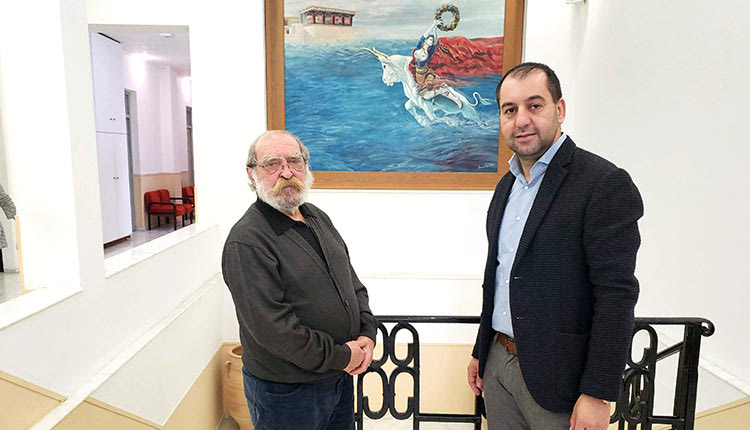 ο καλλιτέχνης Ρουσσέτος Παναγιωτάκης στην Περιφέρεια Κρήτης