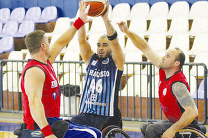 Στιγμιότυπο από το ματς ΑΣΚΑ Ηράκλειο-Άτλας