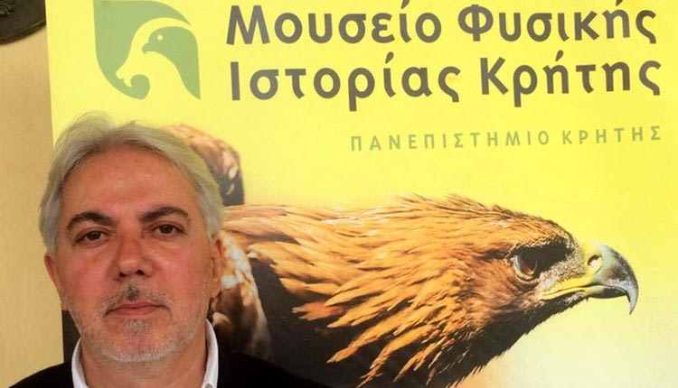 Ο απερχόμενος πρόεδρος στον Σύλλογο των Φίλων του Μουσείου Φυσικής Ιστορίας Κρήτης Γιώργος Αεράκης